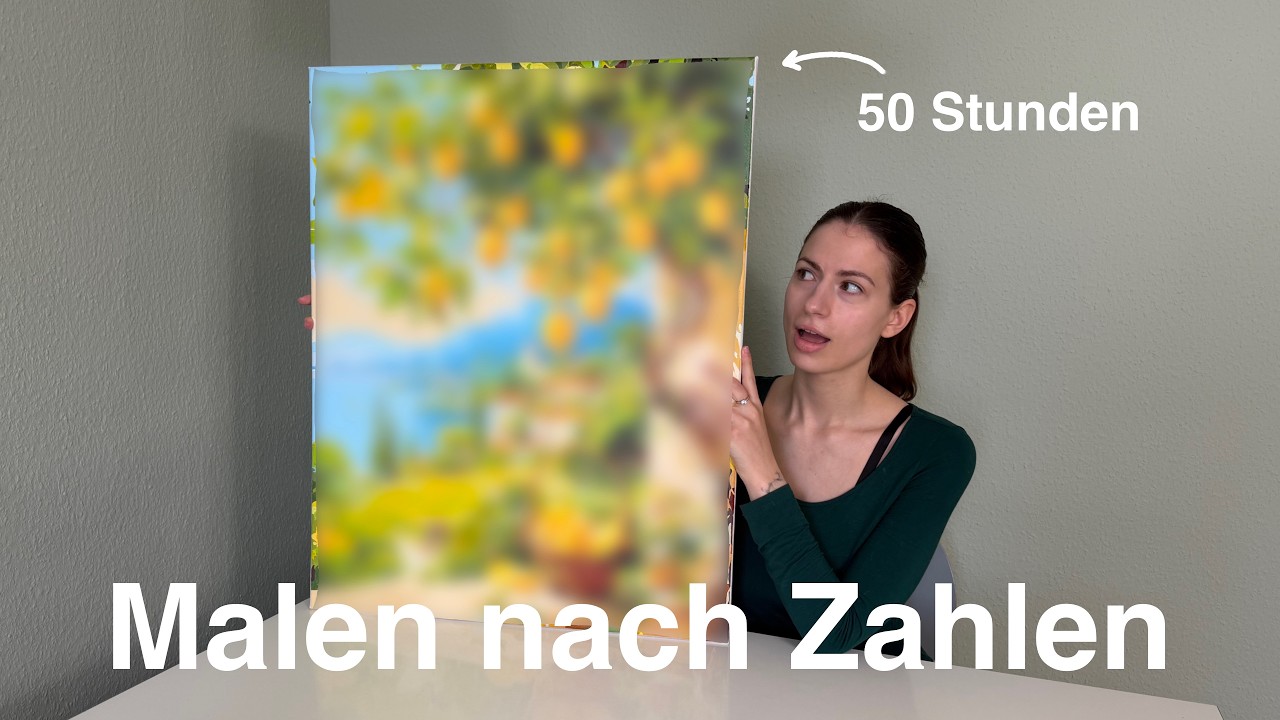 KÜNSTLERIN testet MALEN nach ZAHLEN 👀✨ || 50 Stunden Arbeit 😱🎨