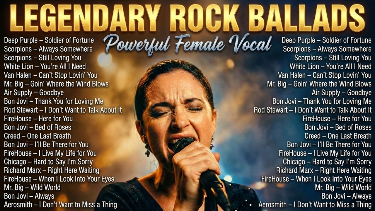 Legendary Rock Power Ballads Unplugged – Explosive Female Vocals (Bon Jovi, Aerosmith & More)