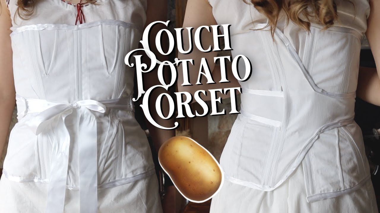 I Sewed a Victorian Couch Potato Corset || Historical Faulenzer