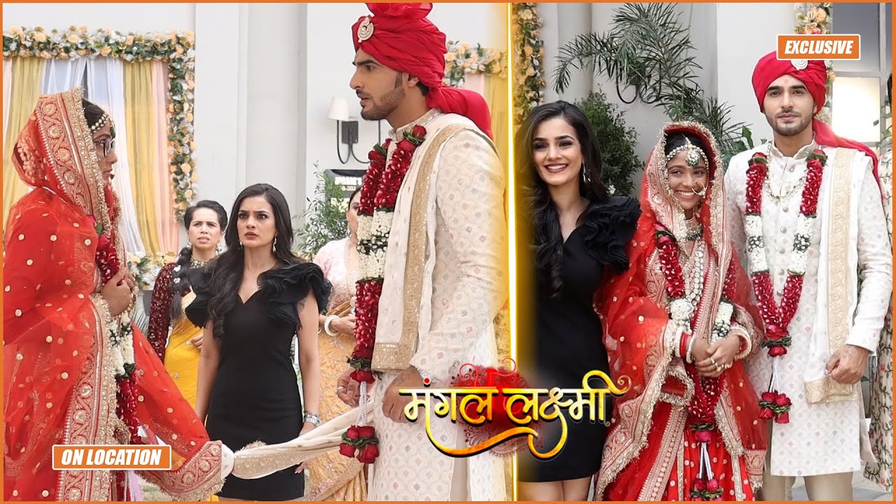 Mangal Lakshmi | Karthik and Lakshmi get married again, Jiya is shocked |  On Location BTS Fun