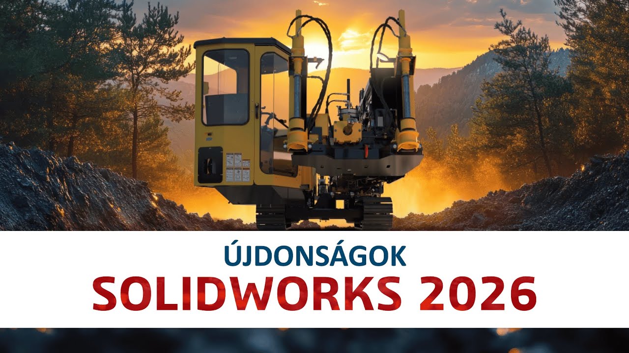 SOLIDWORKS 2026 újdonságok: bevezető és alkatrész tervezés fejlesztések