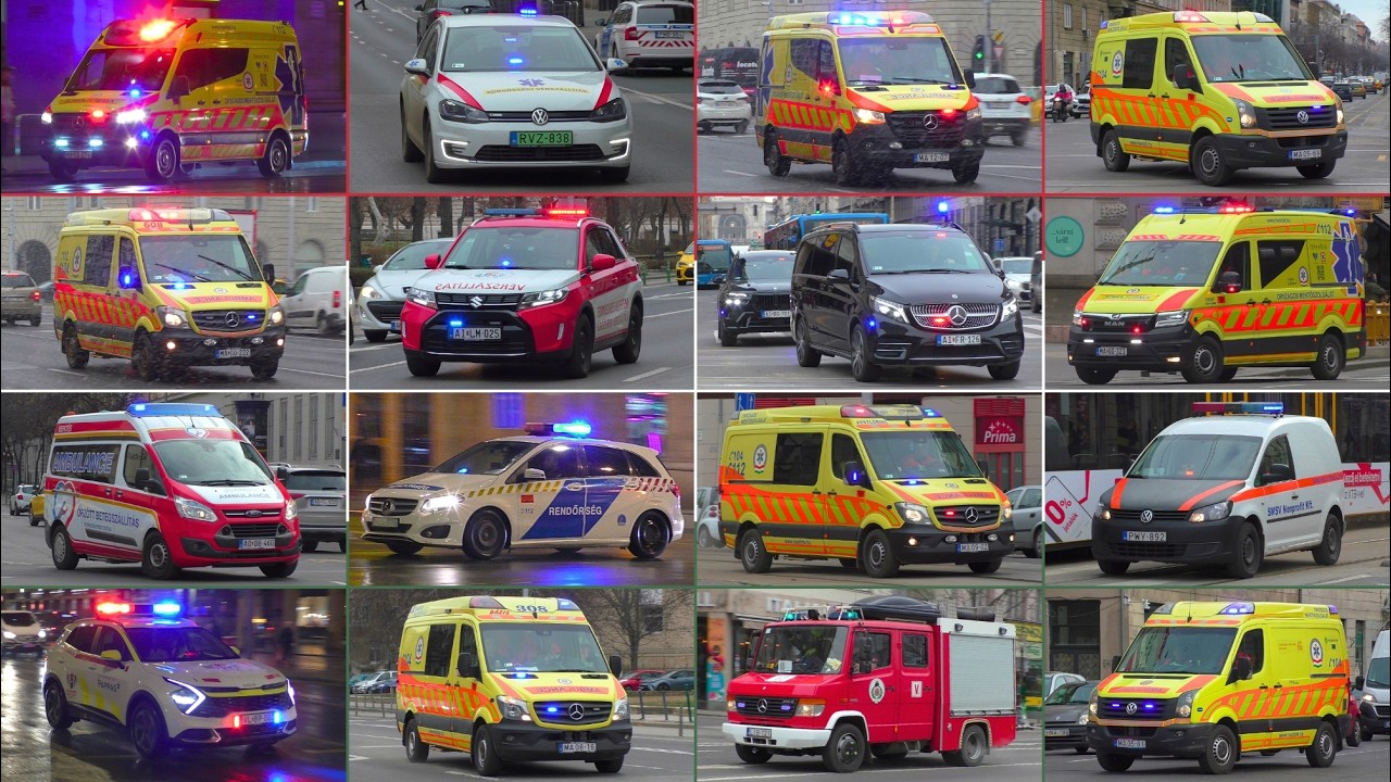 Rendőrség, a Tűzoltóság és a Mentők sürgősen úton Budapesten - Emergency Responding in Budapest! #6