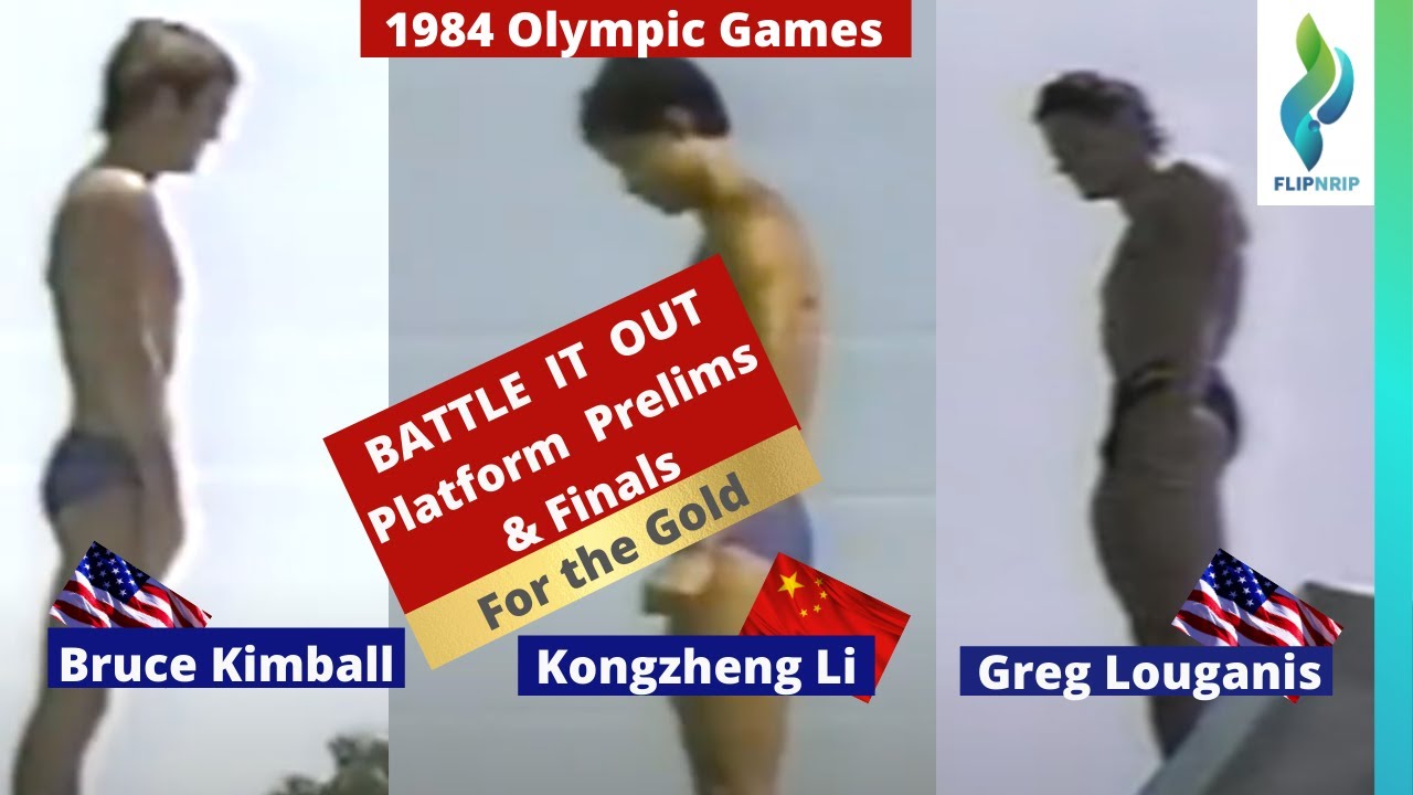 1984 Грег Луганис Конгчжэн (Казахстан) Брюс Кимбалл — Олимпийские игры по прыжкам в воду с трамплина