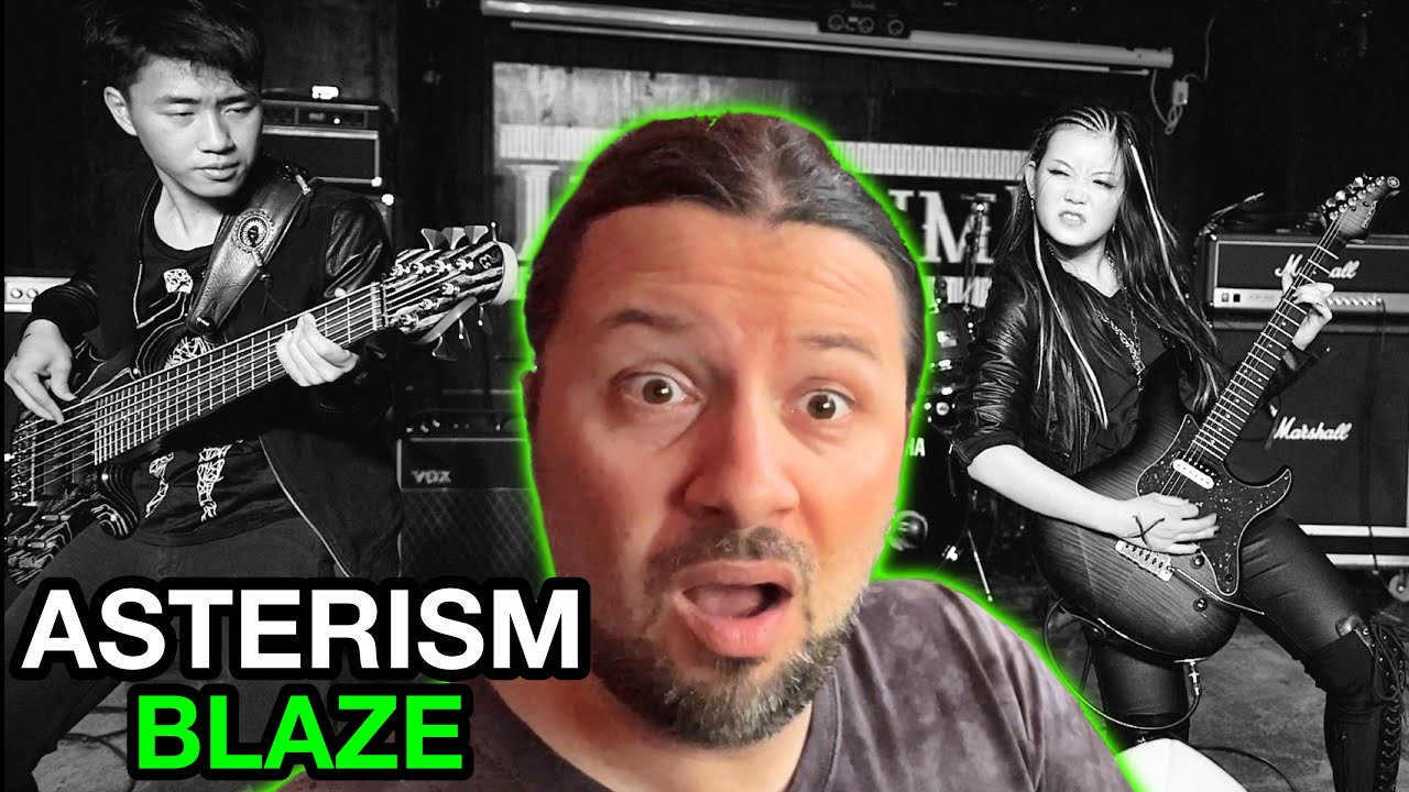 Cool Bass Sweeping Technique! ASTERISM Blaze LIVE | REACTION