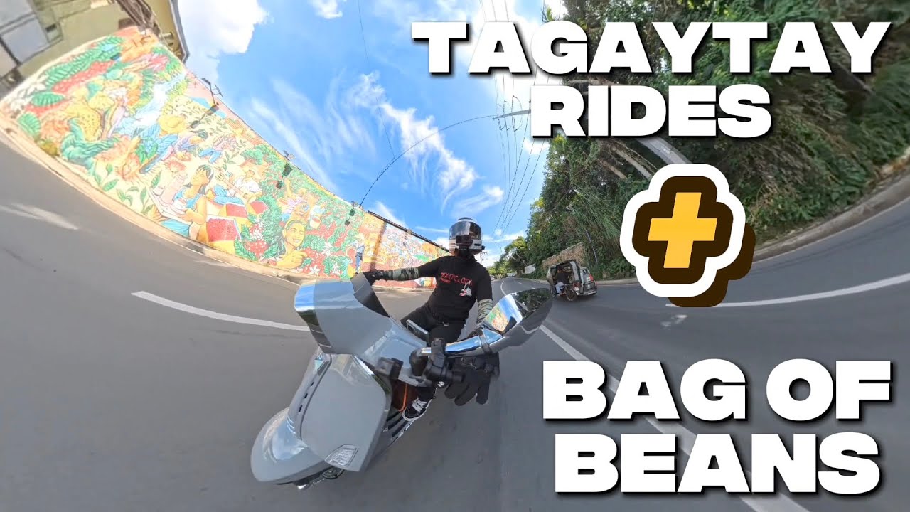 QUICK RIDE TO TAGAYTAY AFTER THIRD PMS | COFFEE BAG OF BEANS | VESPA SPRINT