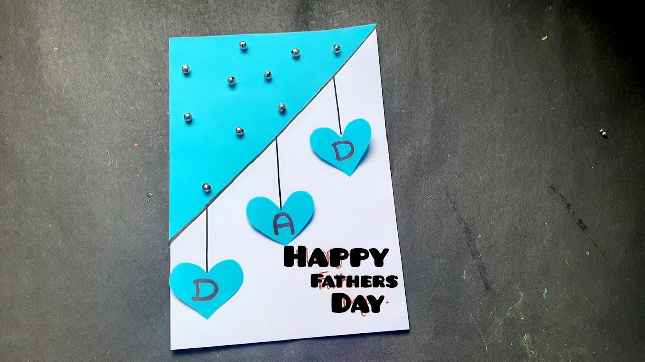 Easy & Beautiful Father's day card. fathers day greeting card idea.How to make father's day card