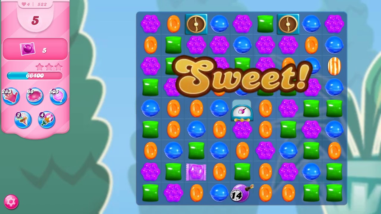 Candy Crush Saga - Level 522 - No boosters ☆☆☆