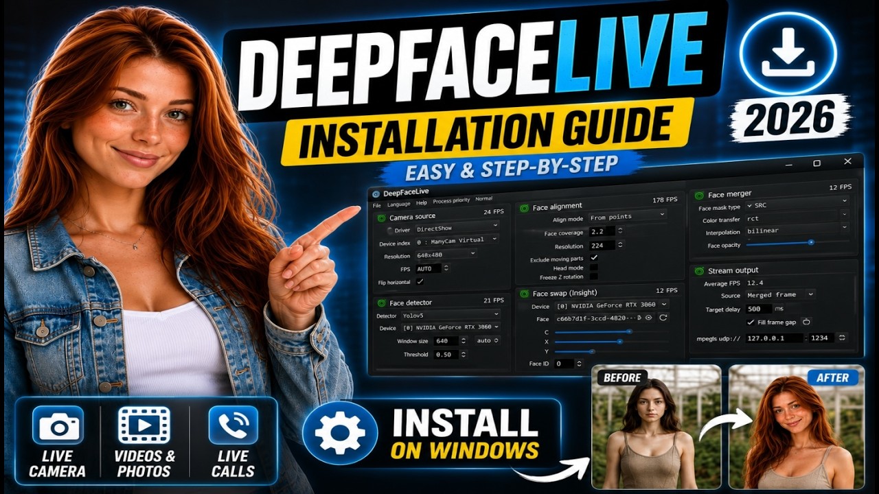 Полное руководство по установке DeepFaceLive (2026)