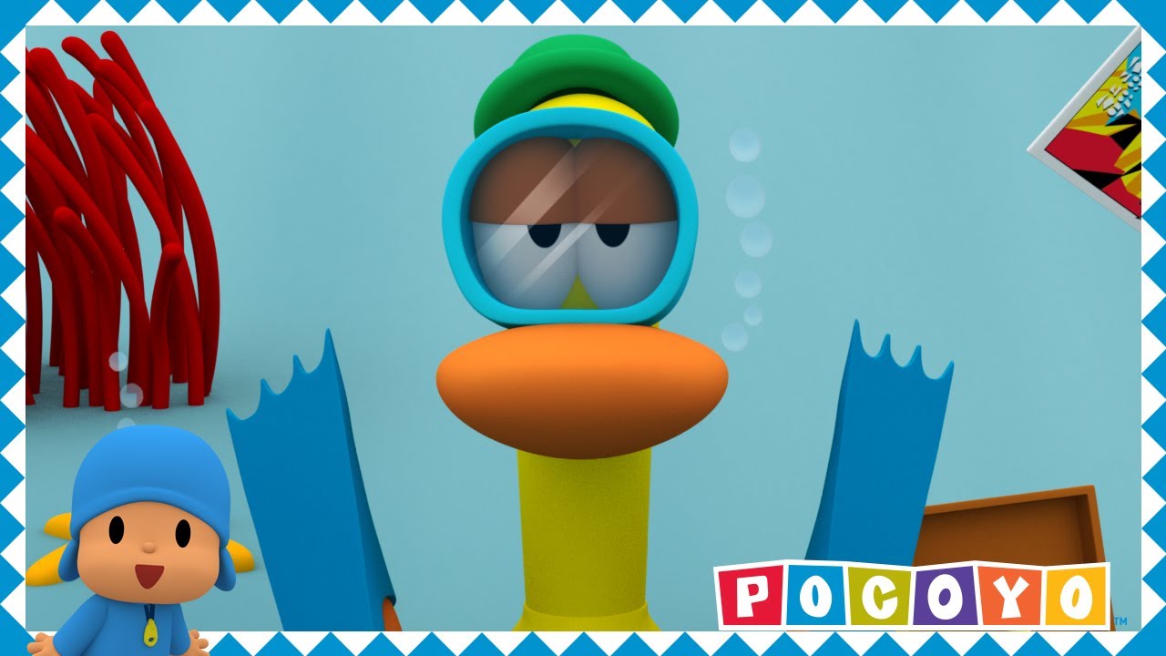 🌊 POCOYO em PORTUGUÊS do BRASIL - Pato embaixo d'água 🌊 | DESENHOS ANIMADOS para crianças