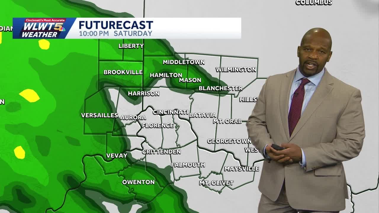 Rain Sunday morning before more mild weather in Cincinnati
