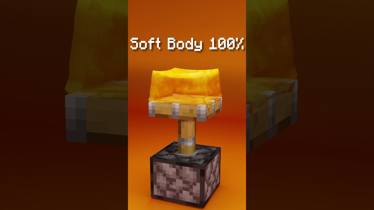 Minecraft Honey Block VS Soft Body Simulation 😭⛏️