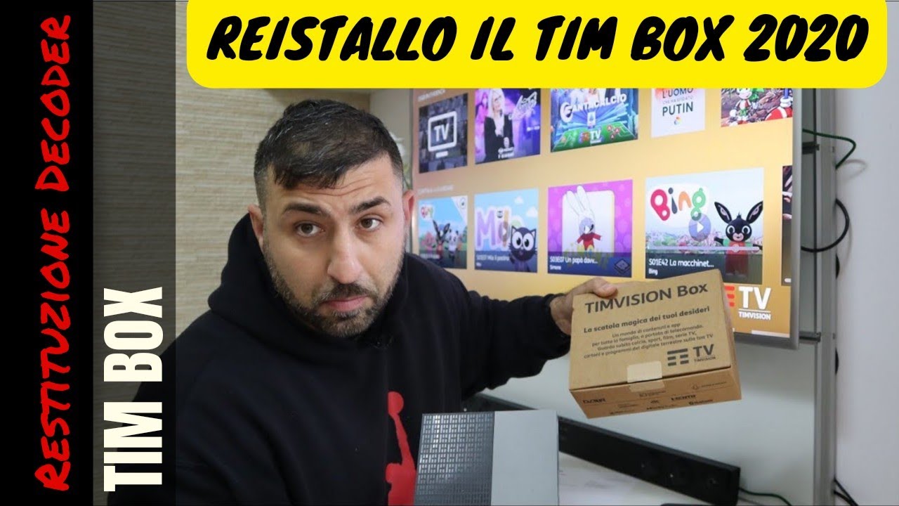 Timvision BOX  restituzione  Decoder Sagemcom 2021, reinstallo TIM BOX