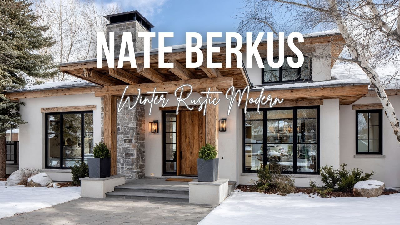 Nate Berkus Inspired Winter Rustic Modern Home with Timeless Seasonal Warmth