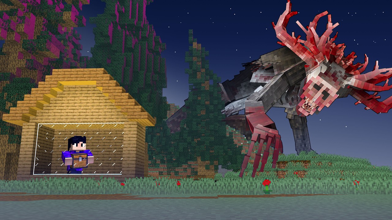 Sobrevivi ao WENDIGO no Minecraft… (Só que eu INSTALEI ARMAS)