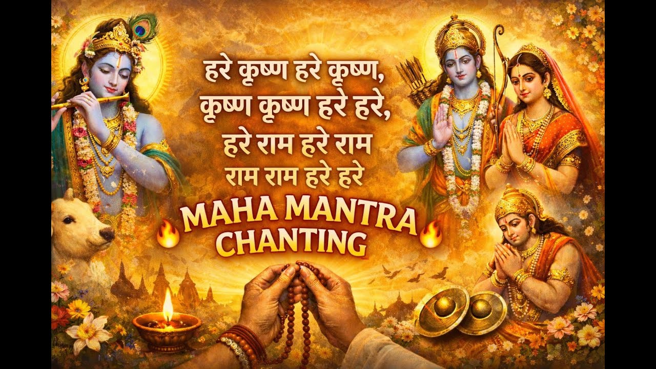 🔴 LIVE: Hare Krishna Maha Mantra Chanting | Morning Bhajan | Peace & Positivity 🌸