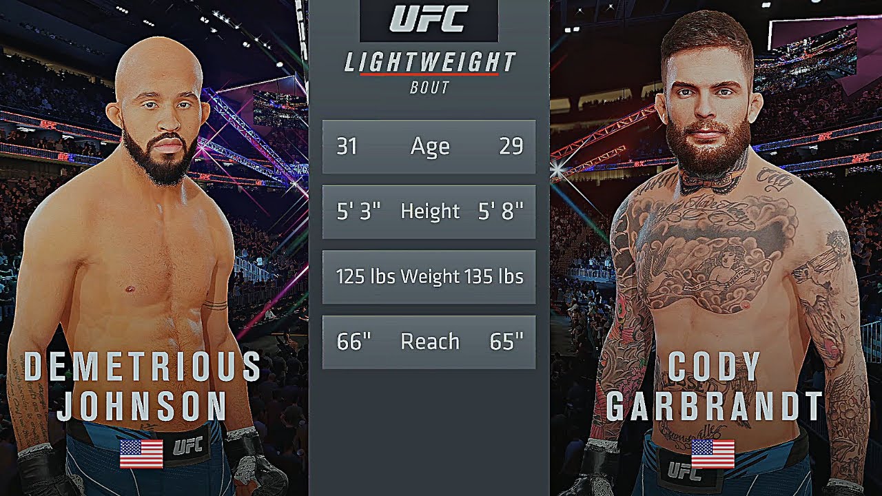 Demetrious Johnson Vs. Cody Garbrandt : UFC 4 Gameplay (Legendary Difficulty) (AI Vs AI) (PS5)