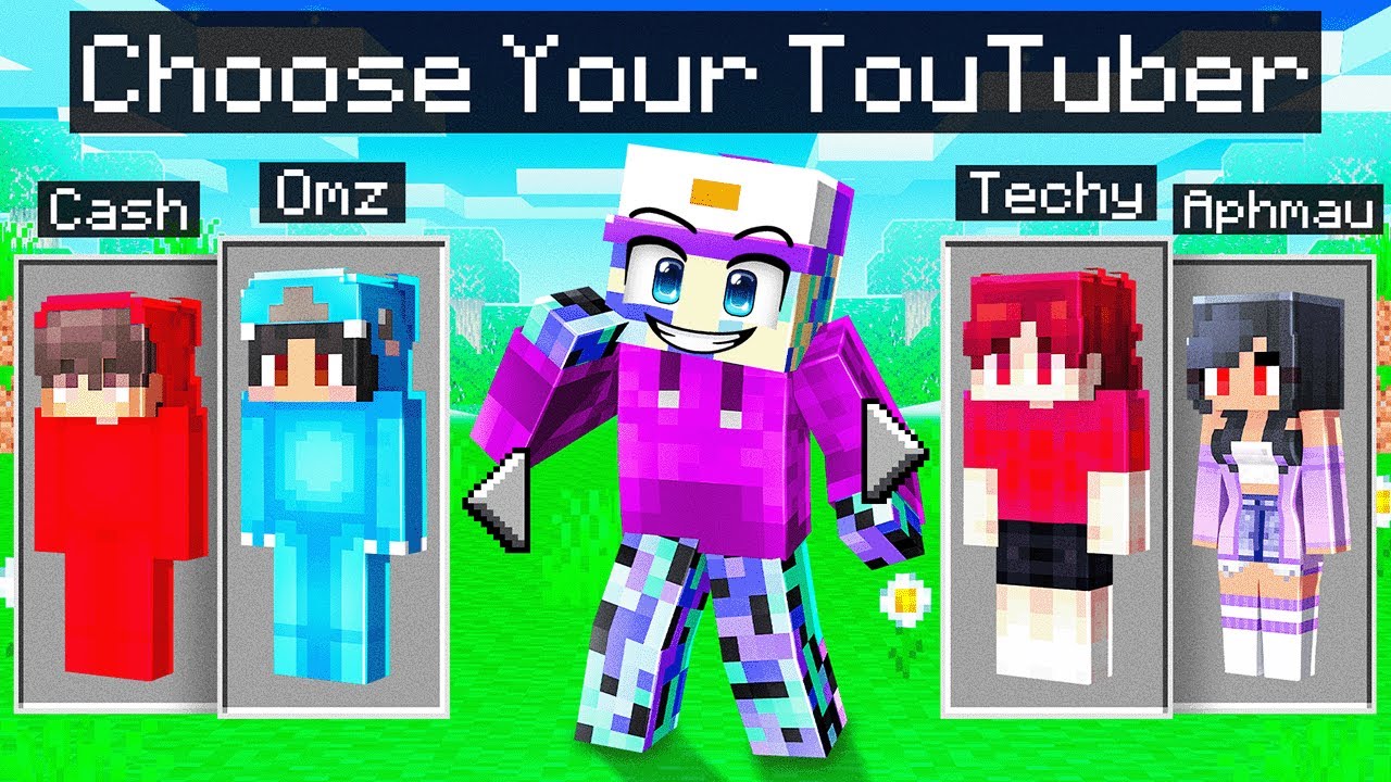 Minecraft, But You Can Choose Your YOUTUBER!