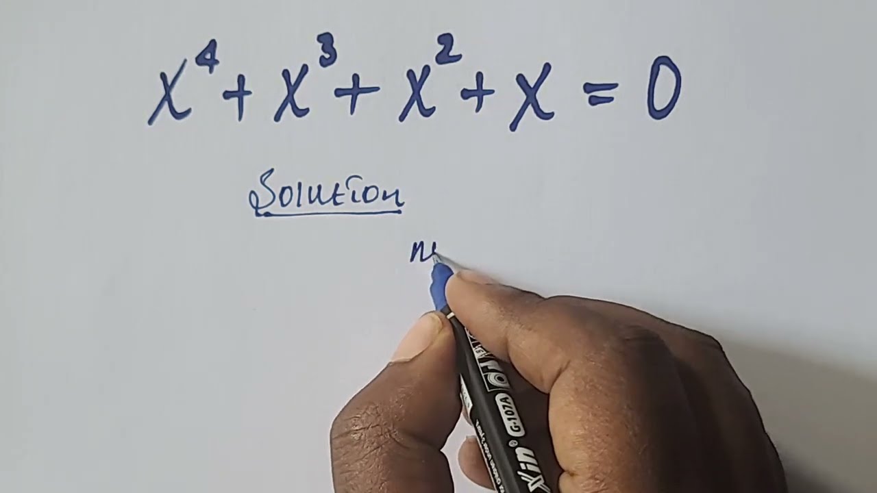Math Olympiad | Solve x^4 + x^3 + x^2 + x = 0 