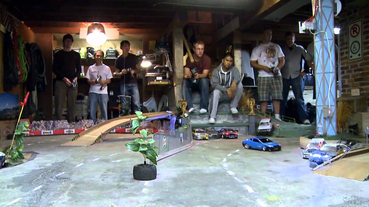 An Incredible Basement RC Drift Track - RCTV