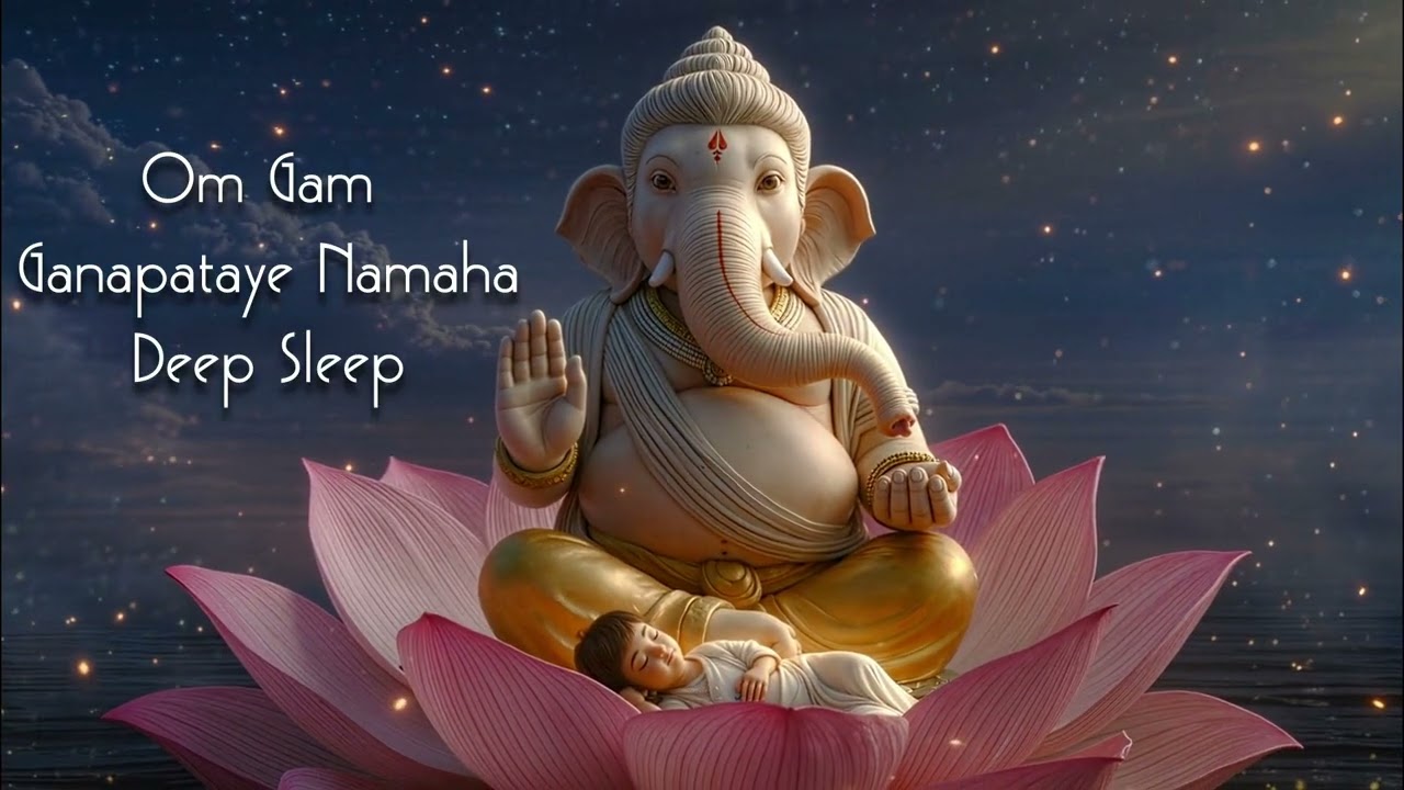 Om Gam Ganapataye Namaha 🌙 Deep Sleep Mantra for Protection, Peace & Obstacle Removal #fyp