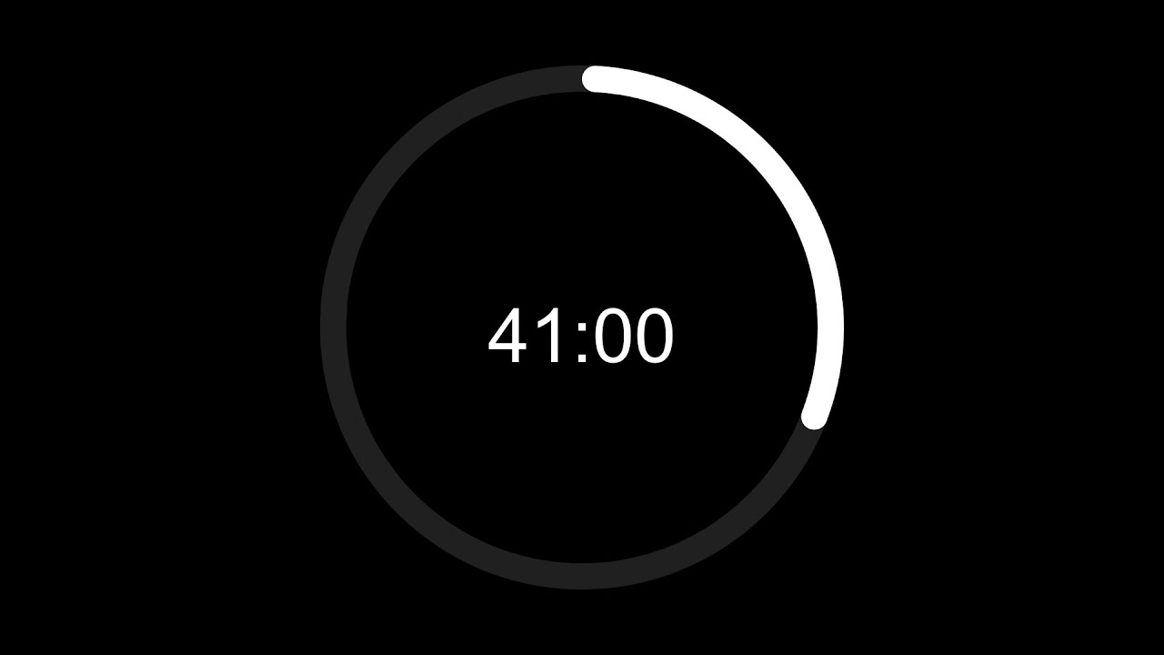 Clean 41 Min Timer For Focus