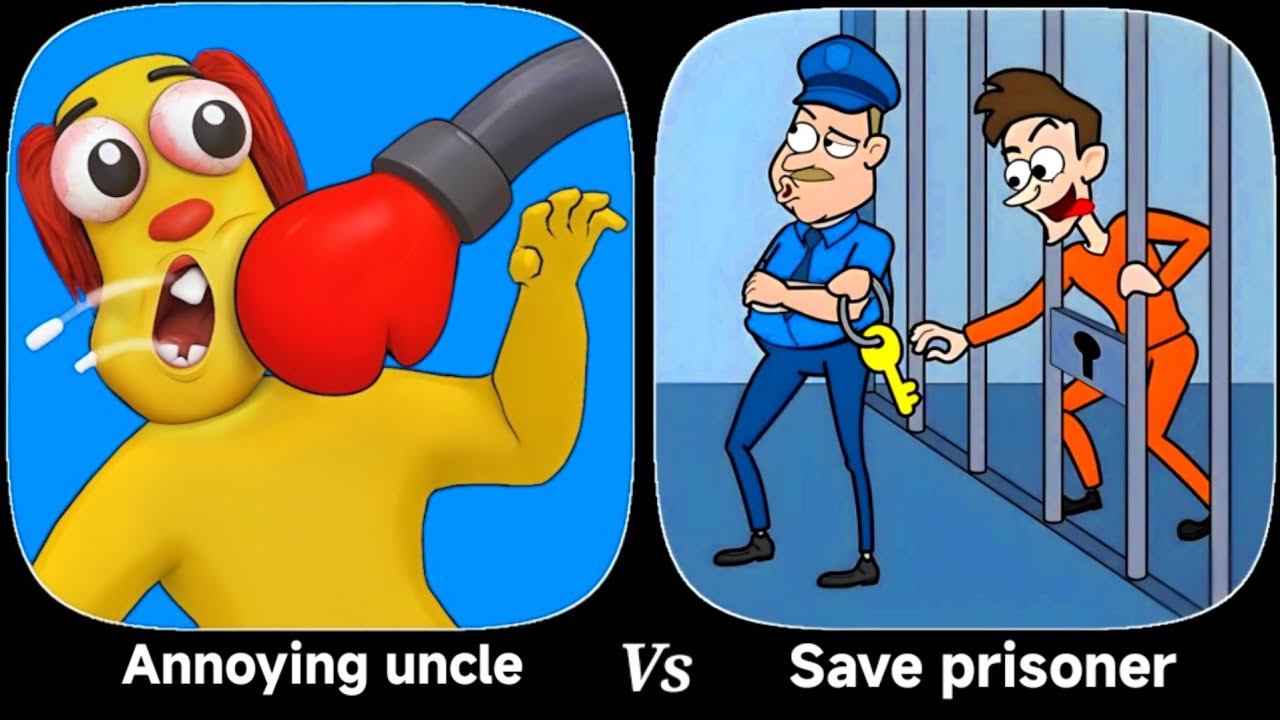 Annoying uncle punch vs Save prisoner- Android gameplay walkthrough.