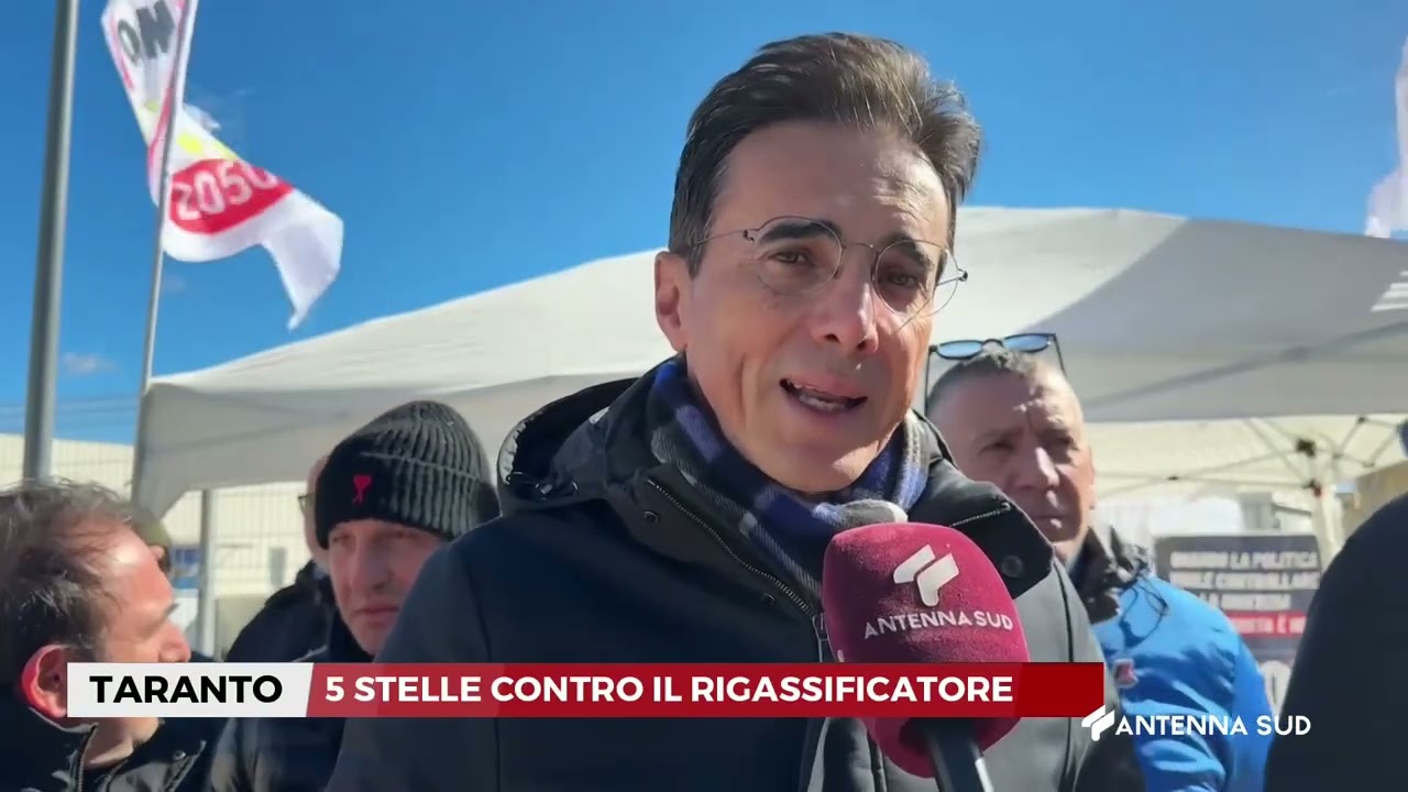 24 FEBBRAIO 2026 TARANTO   5 STELLE, NO AL RIGASSIFICATORE