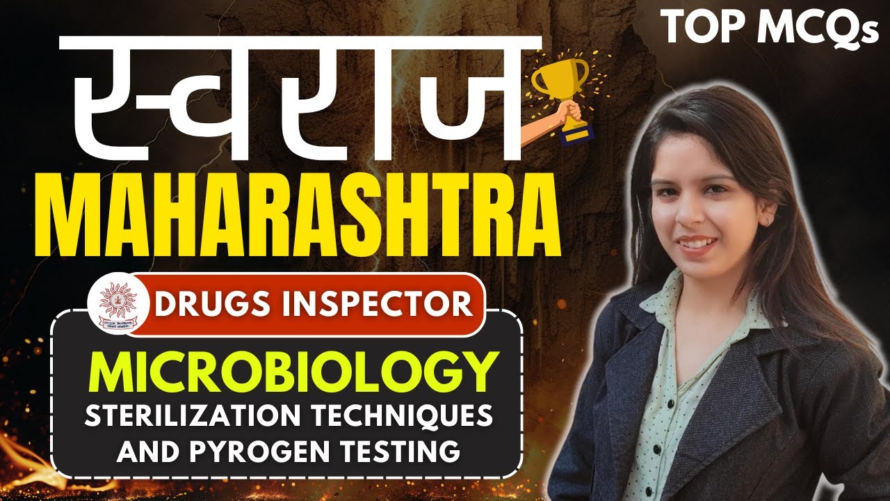 MPSC Drug Inspector Exam 2025🔥Sterilization and Pyrogen testing I Drugs Inspector Exam PYQs