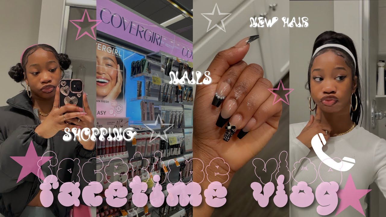 FACETIME VLOG| pov: we’re on facetime ✰ school vlog, shopping, nails, grwm, new hair…ect.