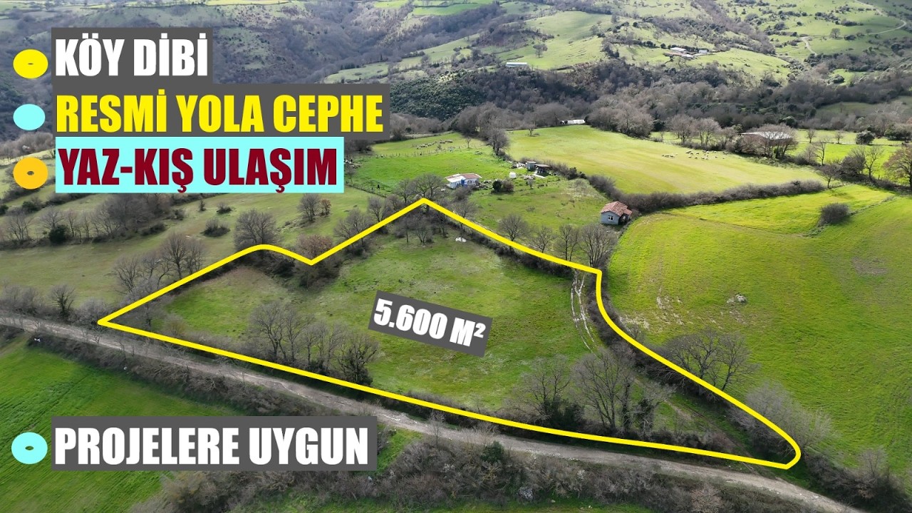 GÖNEN'DE KÖY DİBİ-YOLA CEPHE-BARAJ MANZARALI-PROJELERE UYGUN 5.600 M² TARLA- 1.750 BİN TL