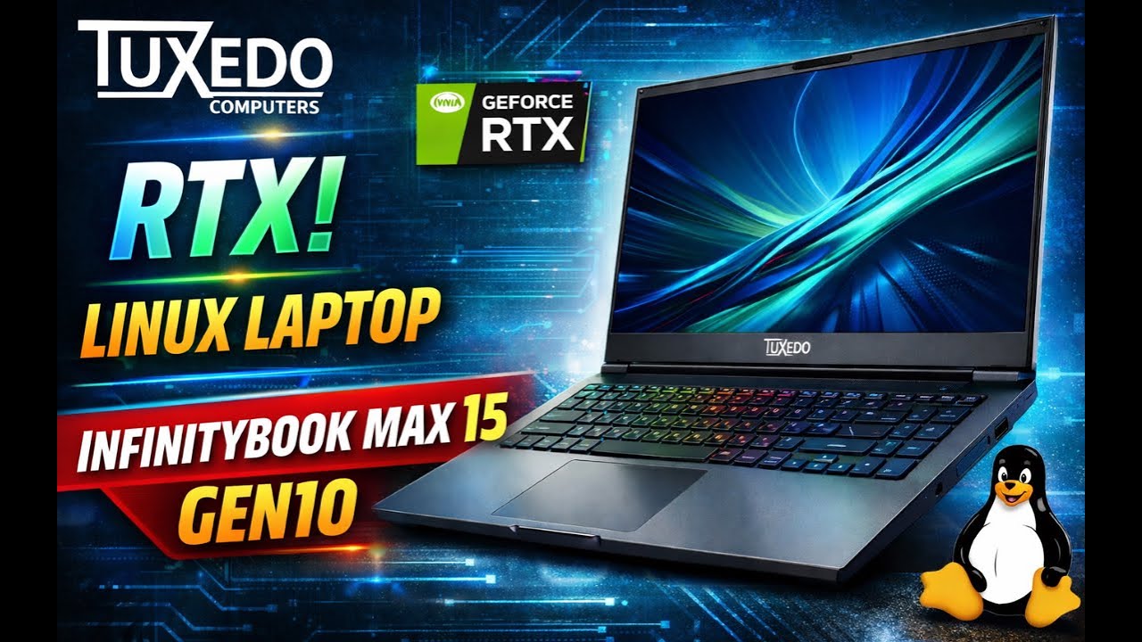 Этот ноутбук на Linux оснащен видеокартой RTX 5070 | TUXEDO InfinityBook Max 15 Gen10