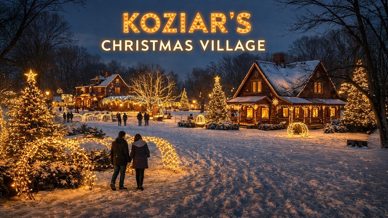 America's Magical Holiday Light's Wonderland - Koziar's America Village | Walkthrough Tour Vlogs