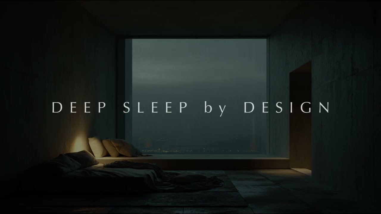 Calming Rain for Deep Sleep in a Minimalist Bedroom | 8 Hours No Ads, No Disruptions
