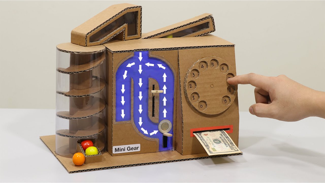 Build My Personal 3 in 1 Machine - Saving Cash - Saving Coin - Gumball Vending Machine