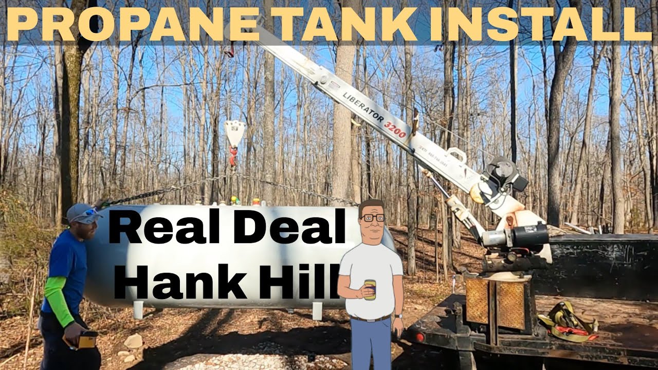 500 Gallon Propane Tank Delivery/Setup & Full Connection To Off-Grid Pole Barn Tiny House