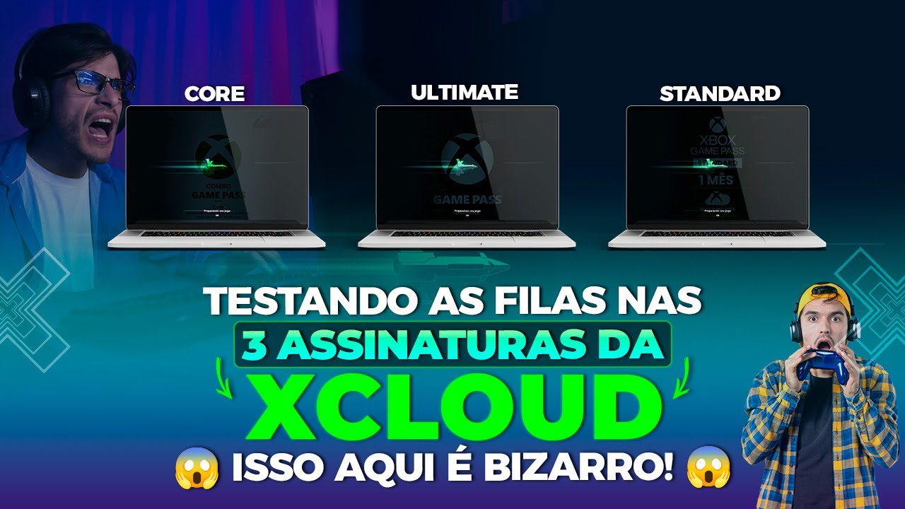 TESTANDO AS FILAS NAS 3 ASSINATURAS DA XCLOUD - QUAL GANHOU? ISSO AQUI É BIZARRO!