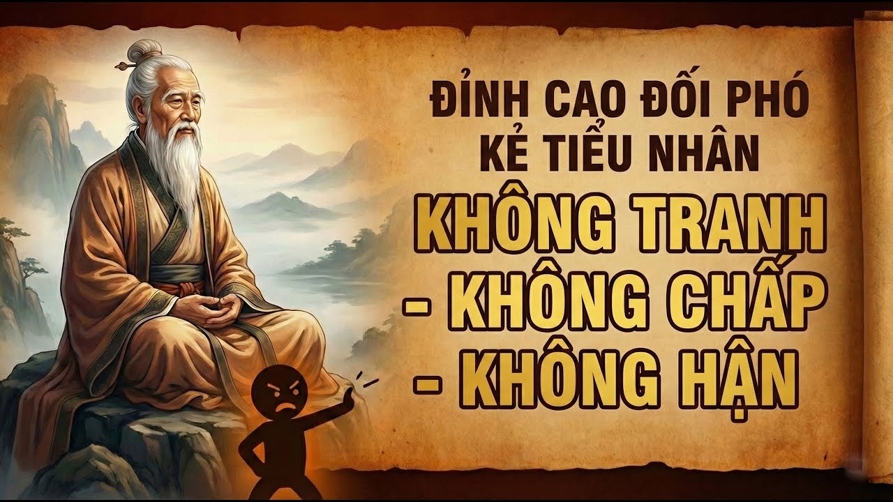 CỔ NHÂN DẠY: Đỉnh cao của ĐỐI PHÓ Kẻ Tiểu Nhân: Không Tranh, không Chấp, không Hận | Triết Lý Sống