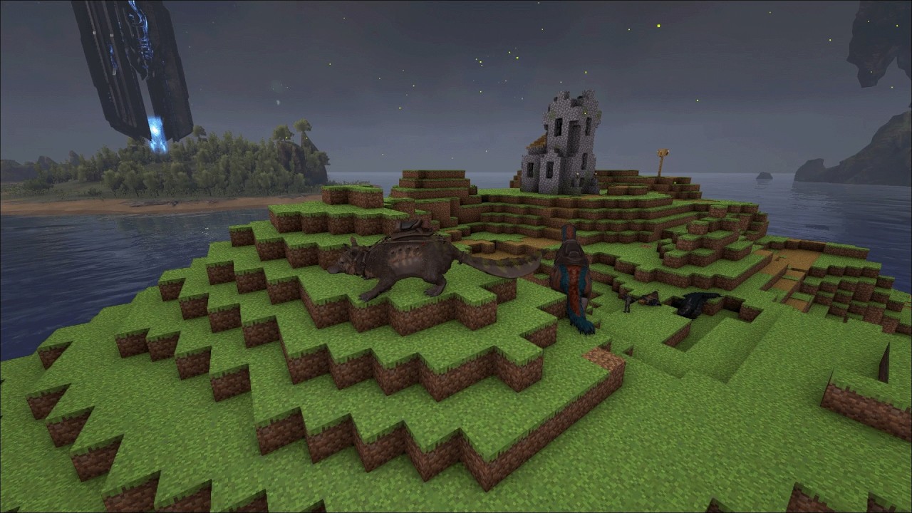 Я захватил пещеру в Minecraft на самом большом сервере ARK.