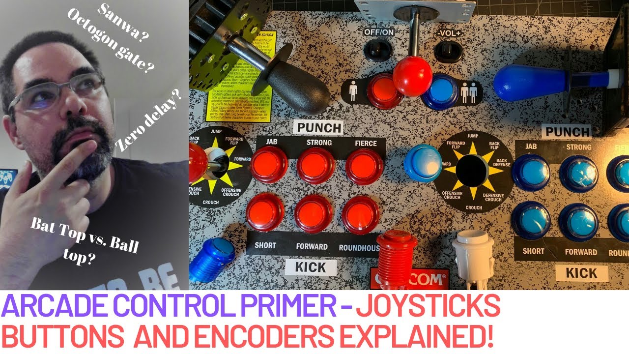 Arcade control primer   Buttons, joysticks, and encoders