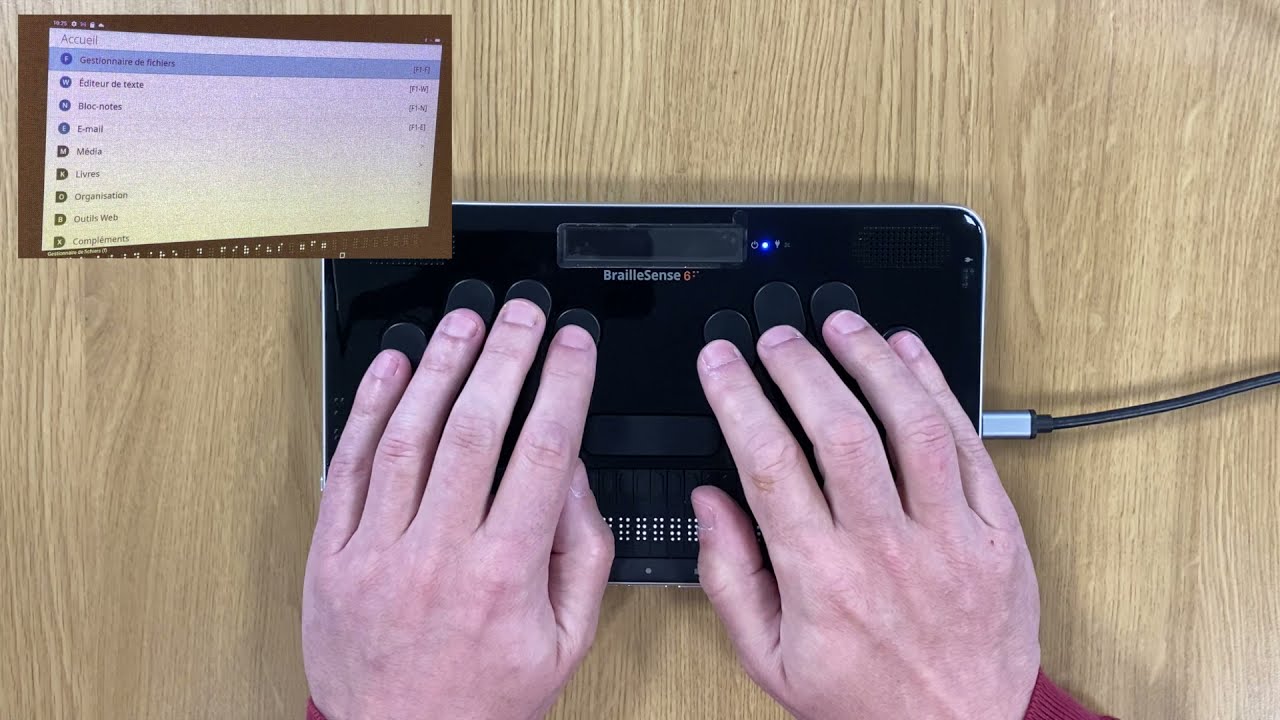 BrailleSense6 nouveaut&eacute; de la version 1.5 : le lecteur de documents