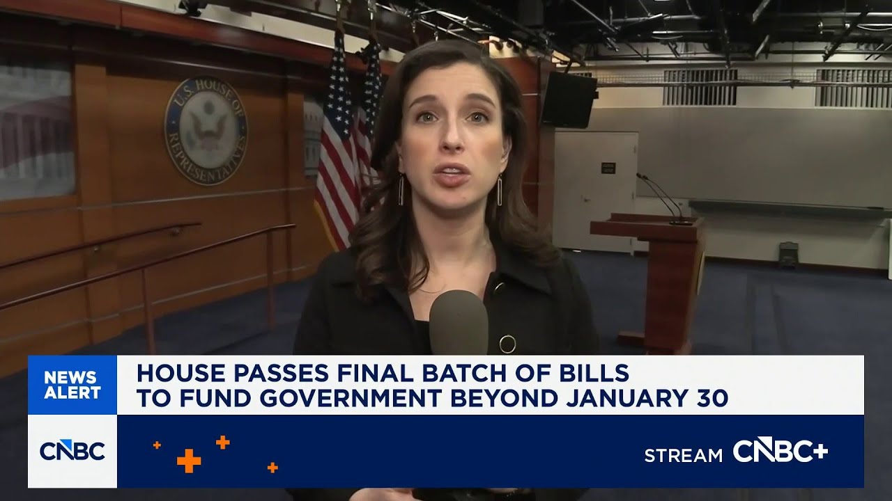 House passes final batch of bills to fund government beyond January 30