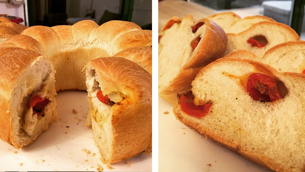 Braided Cherry Tomato Bread - Cheeky Crumbs
