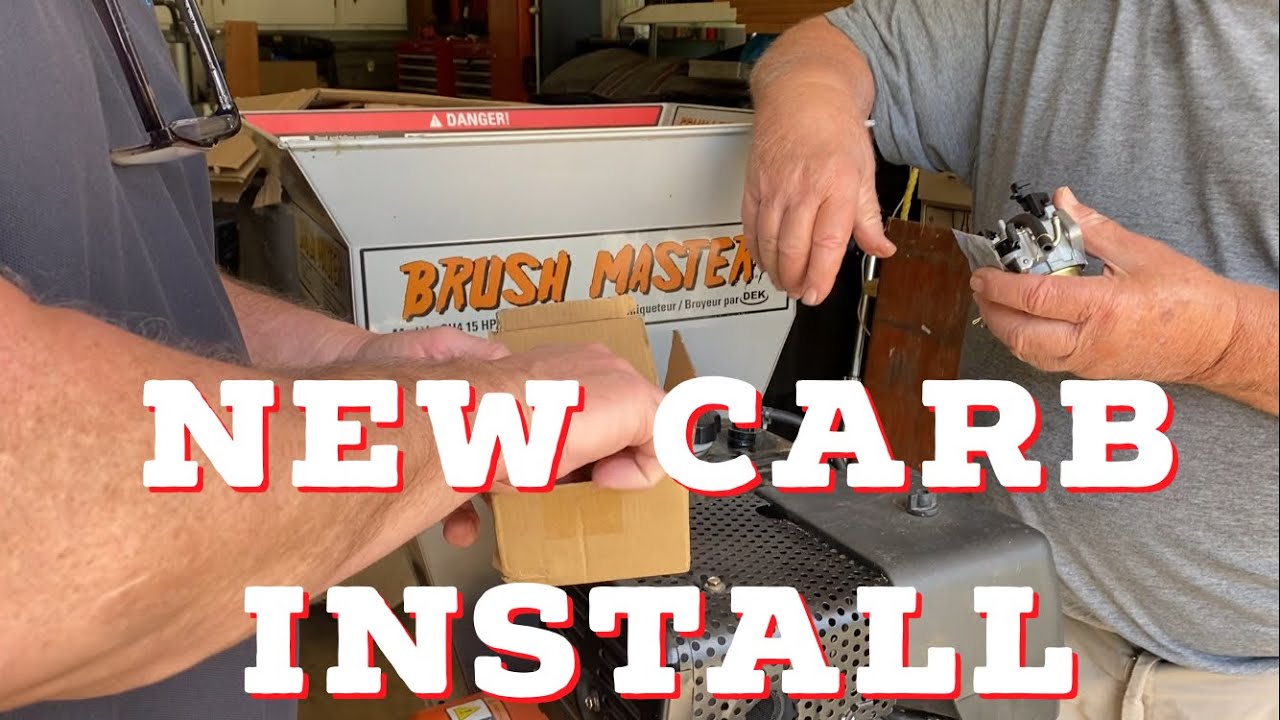 How to Replace a Carburetor on DEK Brush Master Chipper