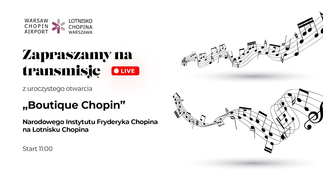 Uroczyste otwarcie Boutique Chopin na Lotnisku Chopina.