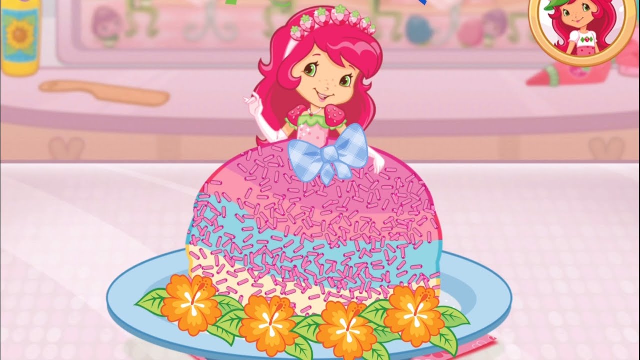 Strawberry Shortcake Bake Shop - Strawberry Shortcake Princess Cake - Fun Cooking Games for Kids