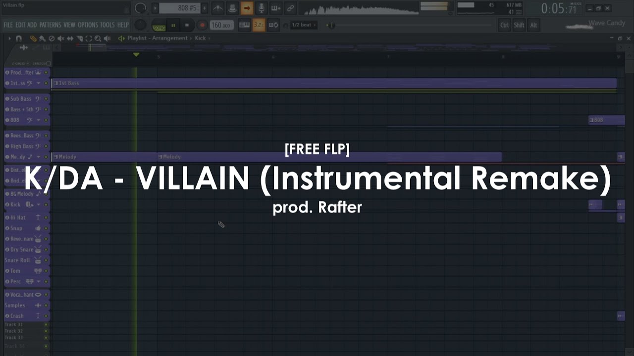[FREE FLP] K/DA - VILLAIN (Instrumental Remake)