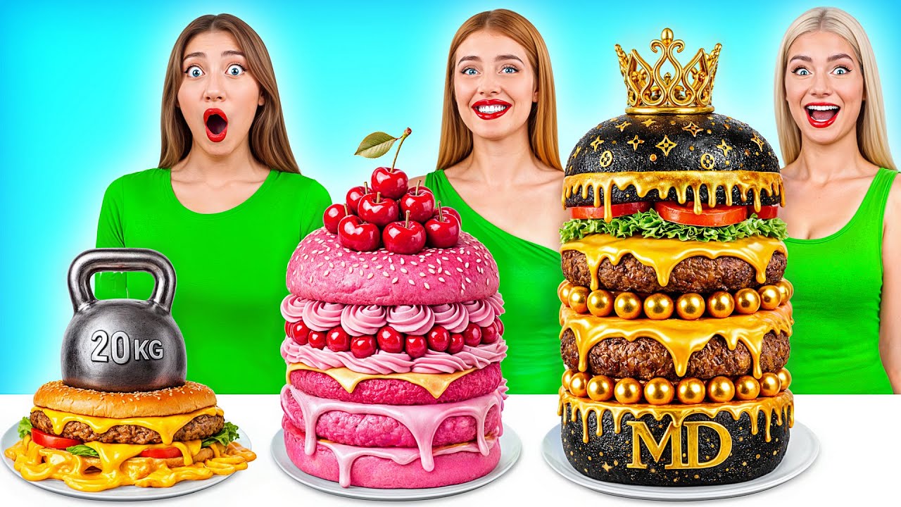 Bogaty kontra Spłukany kontra Mega Bogaty Żywność Wyzwanie | Smaczne Kuchenne Hacki Multi DO Smile