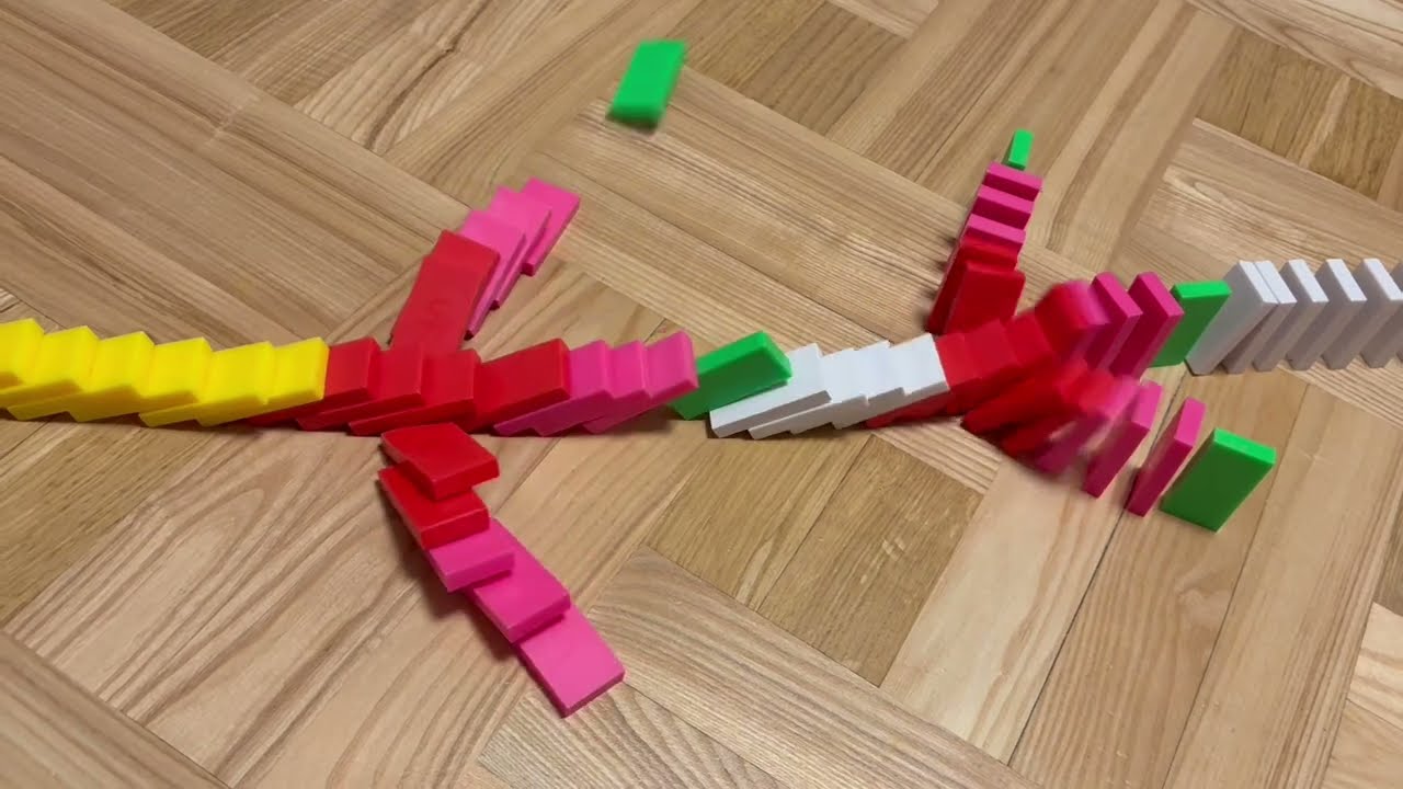 44 INSANE DOMINO TRICKS from a 7 year old boy!