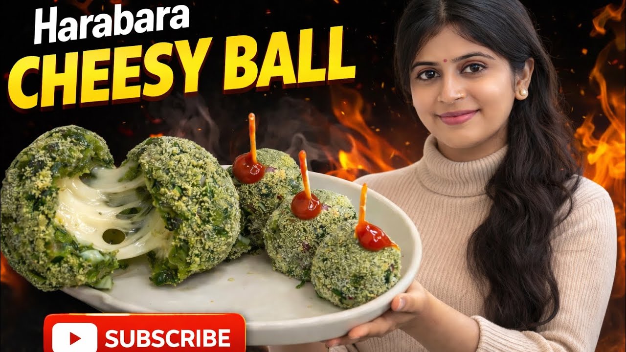 Crispy Harabara Cheesy Ball Recipe | Cheese Burst Snack 😍 | Easy Party Starter