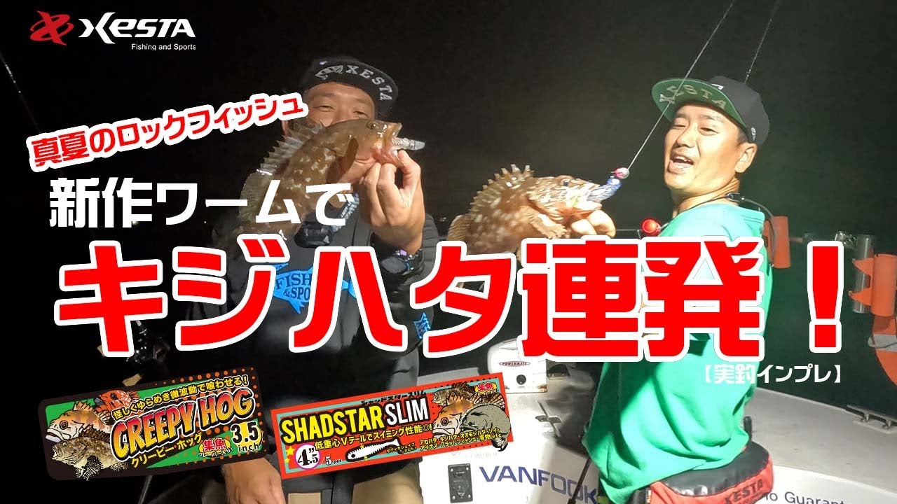 【実釣インプレ】真夏のロックフィッシュ 新作ワームでキジハタ連発！